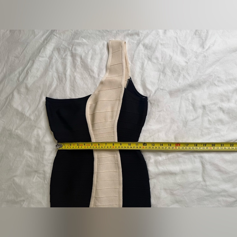Herve Leger Marina Bandage Off The Shoulder Dress Large NWT Blush Pink - Picture 10 of 11